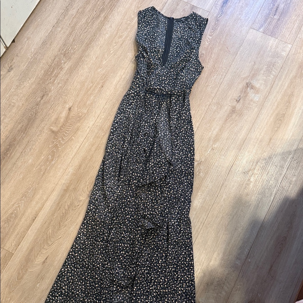 Lulus floral belted midi dress